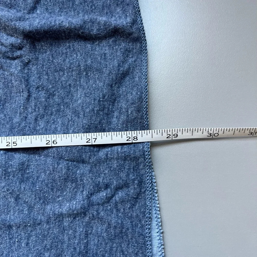 L.L. Bean Heather Blue Long Sleeve Henley Thermal Men’s Shirt size Large - Picture 9 of 12